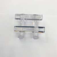 Eco-friendly 4g clear hexagon empty lip gloss tube container, liquid lipstick tube with brush